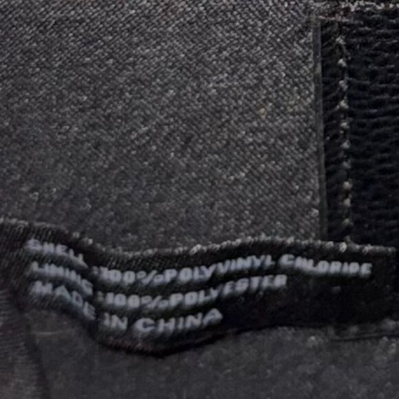 Small Black Satchel Wallet Gold Chain Purse Handbag Zipper Crossbody - Picture 7 of 10